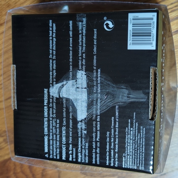 Confetti Poppers, 7, New Unused - Picture 4 of 5